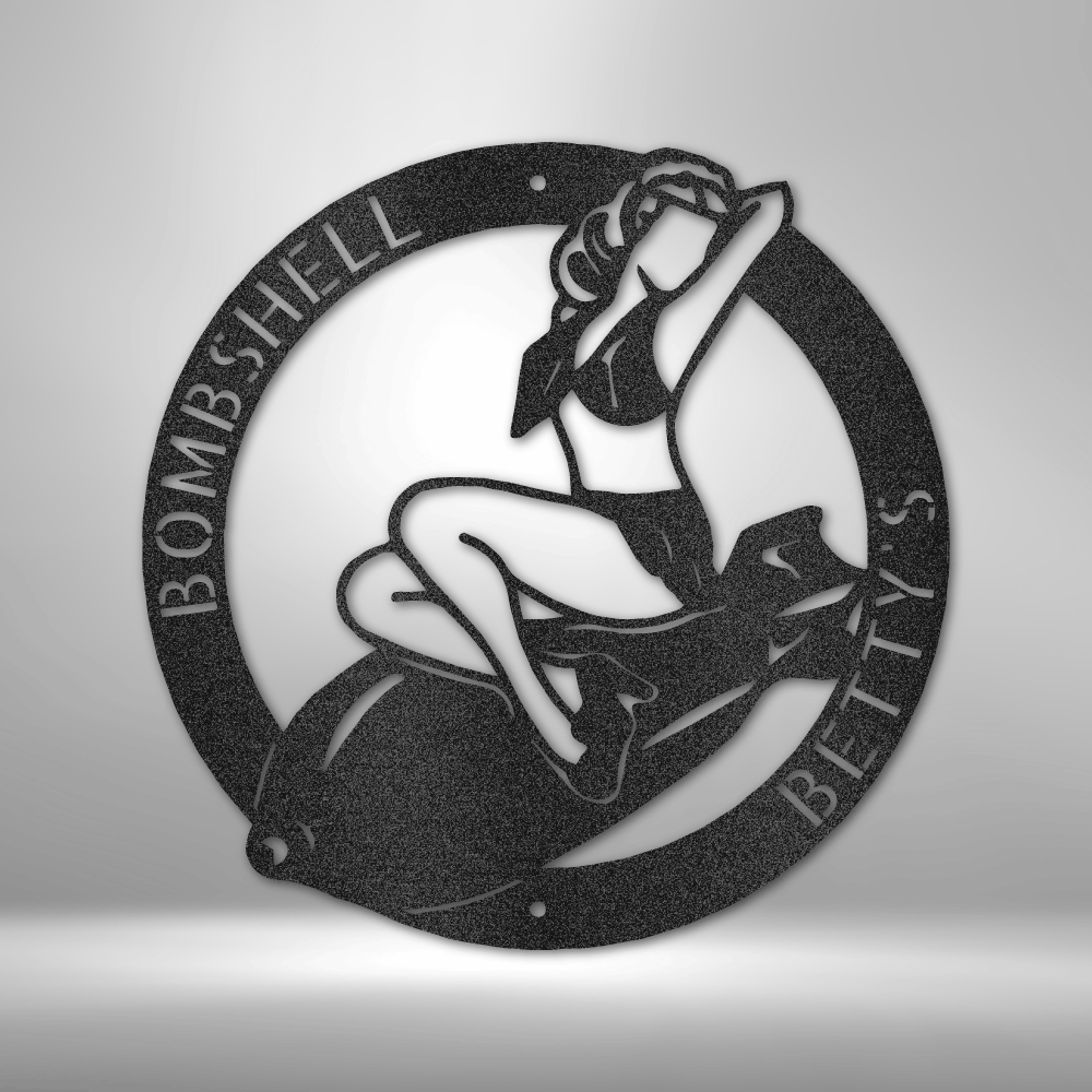 Bombshell Lady - Steel Sign – Dangerous Freedom Company