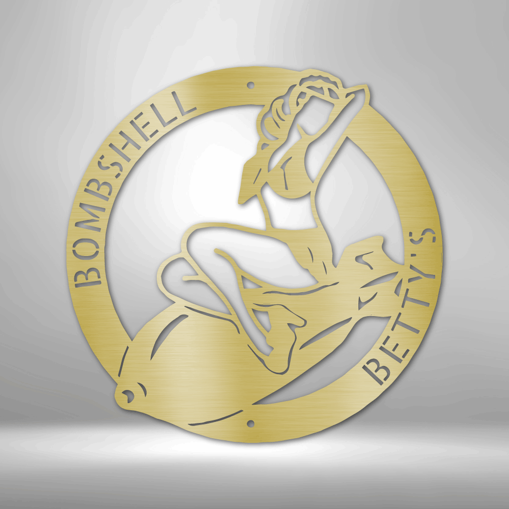 Bombshell Lady - Steel Sign – Dangerous Freedom Company