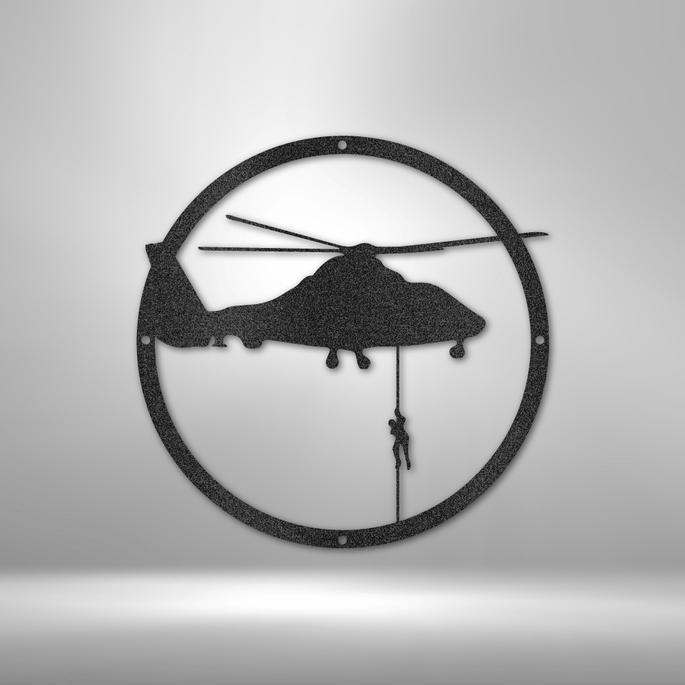 Air Gun Sign Helicopter (Air Assault) - Steel Sign – Dangerous Freedom Company