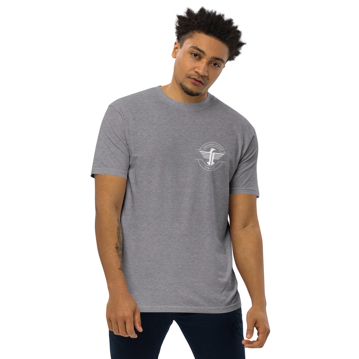 Dangerous Freedom Company Thomas Jefferson Quote Men’s Premium Heavyweight Tee